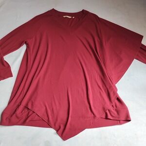 Soft Surroundings Top 1x Madeline Draped Layered Tunic‎ Layered Lagenlook Office